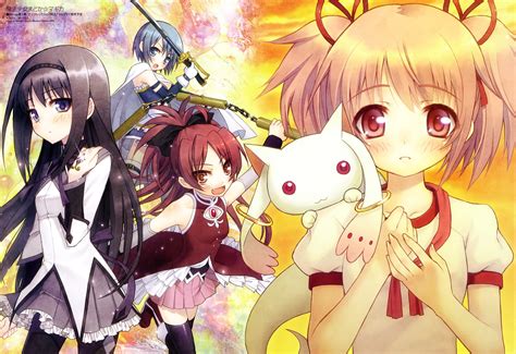 Four Female Anime Characters HD Wallpaper Wallpaper Flare