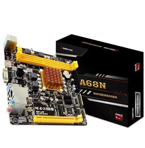 Placa Mãe Processador Biostar A68N 2100E ITX AMD Dual Core BIOSTAR