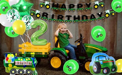 Traktor Geburtstag Deko 2 Jahre Junge Trecker Deko Kindergeburtstag 2