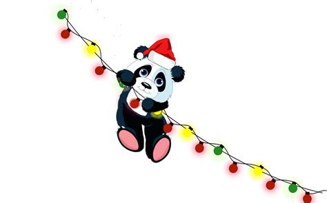 Panda Navidad Dibujos Animados Imagen Gratis En Pixabay