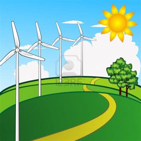 Wind Energy Cartoon Images : Wind Energy Concept. Cartoon Animation ...