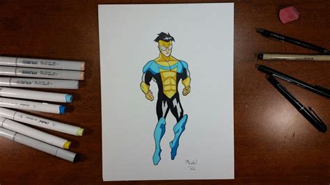 How To Draw Invincible Youtube