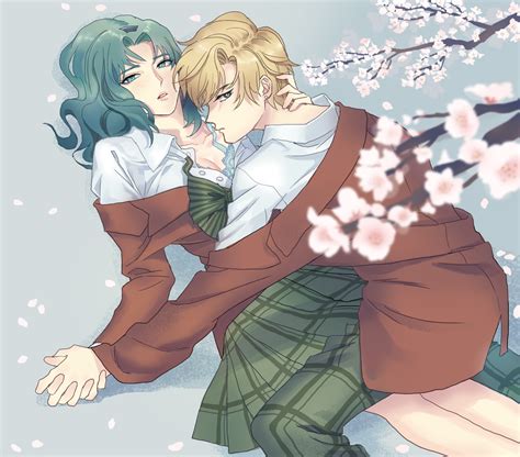 Ten Ou Haruka And Kaiou Michiru Bishoujo Senshi Sailor Moon Drawn By