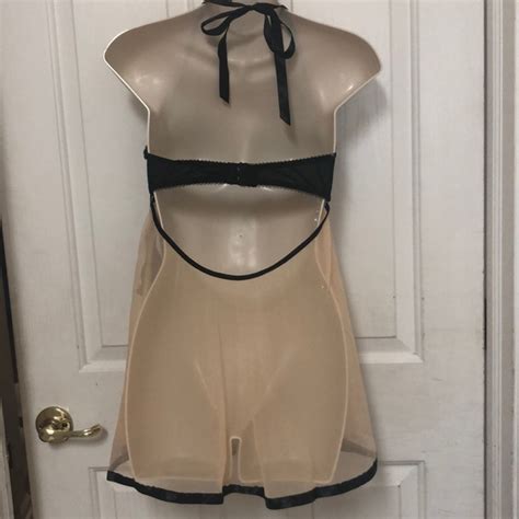 Yandy Intimates Sleepwear Nwt Sheer Lace Babydoll Lingerie Matching Panties Poshmark