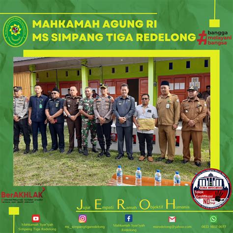 Ketua Ms Simpang Tiga Redelong Kamil Amrulloh S H I M H Beserta