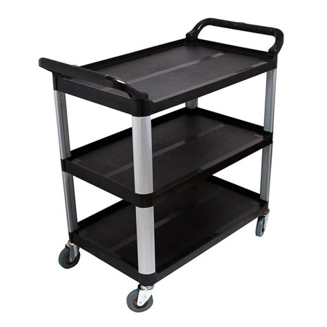 3 Tier Food Trolley Black Complete Storage Solutions