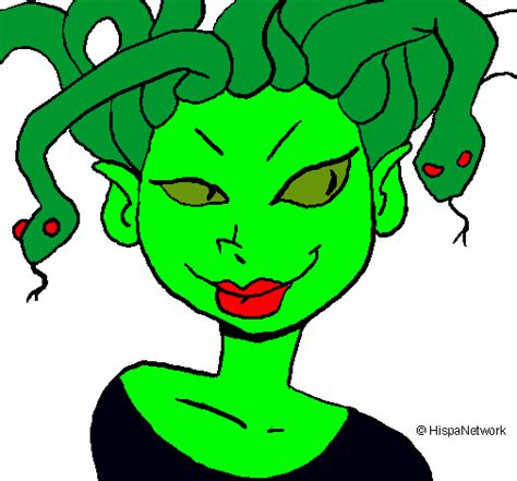 Dibujo De Mujer Medusa Pintado Por Comico En Dibujos Net El D A