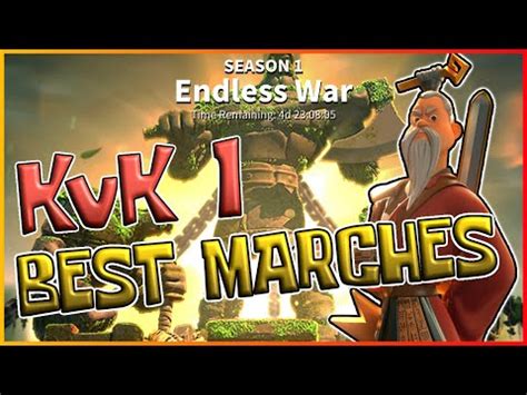 Best Marches For Kvk Open Field Rally Garrison Rise Of Kingdoms