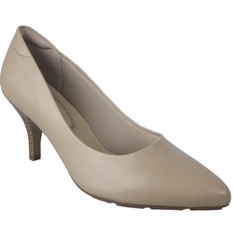 Sapato Scarpin Salto Baixo Feminino Modare Bege 7013 500 Marshoes