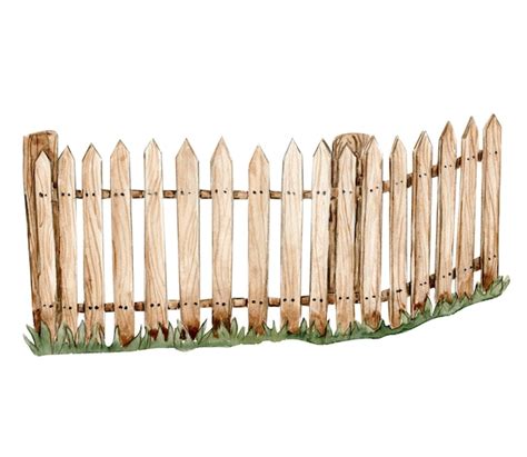 Premium Photo | A wooden fence with a white picket fence on it