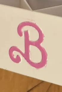 Barbie "B" Letter Logo Only by EggAndFours | Download free STL model ...