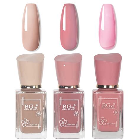 Pink Nail Polish Set Nude Nail Varnish Set Pcs Nude Pink Cherry