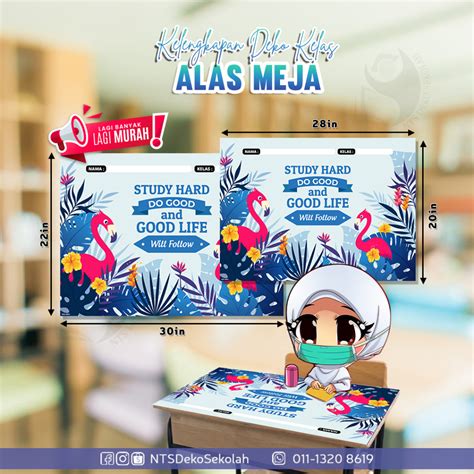 Day Ship Alas Meja Murid Keceriaan Kelas Kelas Cantik Am