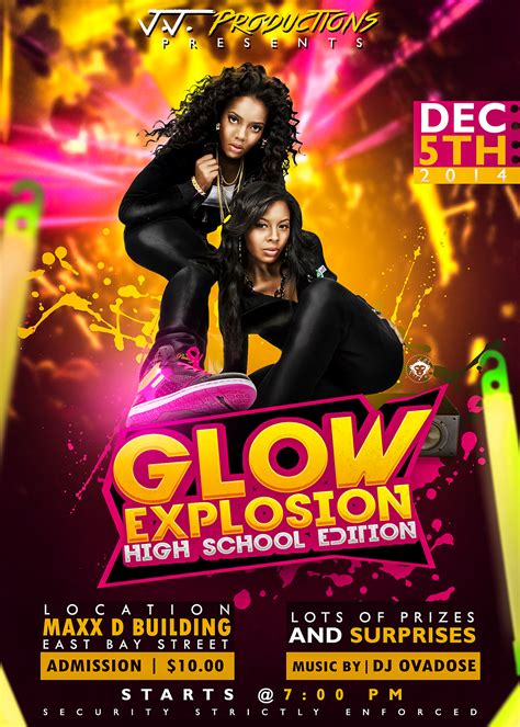 Glow Party Flyer Design On Behance