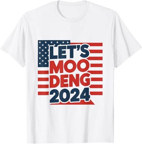 Let's Moo Deng 2024 Cute Baby Pygmy Hippo Funny Moo Deng T-Shirt