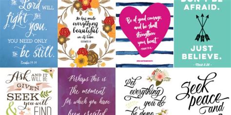 20 Bible Verse And Scripture Art Printables Elegance And Enchantment