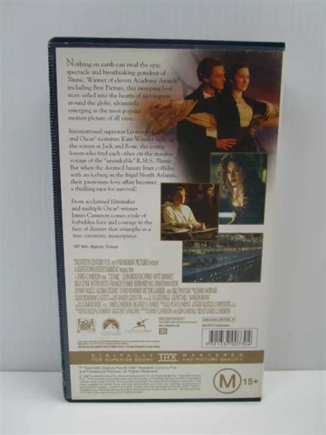 Titanic Leonardo Dicaprio Kate Winslet Vhs Tape Vintage Video