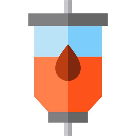 Blood Transfusion Basic Straight Flat Icon