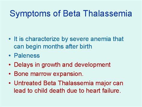 Beta Thalassemia By Sylvester Definition Thalassemia Is Inherited