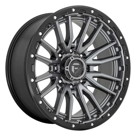 Fuel Rebel Gdb Matte Gun Blk Wheel With Painted 17 X 9 Inches 6 X