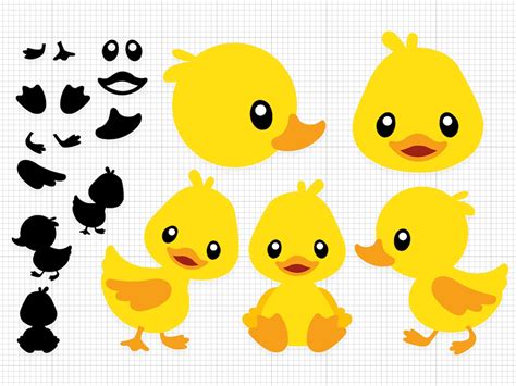 Duck Svg Rubber Duck Svg Animal Svg Cricut Duck Layered Svg