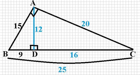 Ntr Un Triunghi Dreptunghic Abc Unghiul A Ad Perpendicular Pe Bc