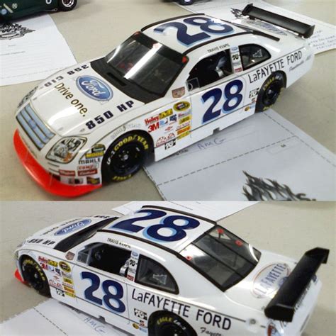 ‪🏁 Travis Kvapil 2008 Ford Fusion With Fred Lorenzen Throwback Paint Scheme‬ ‪decals By Mike S