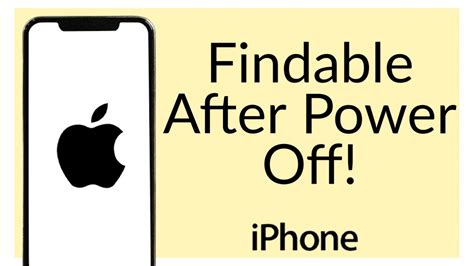 How To Make IPhone Findable After Power Off Best Method YouTube