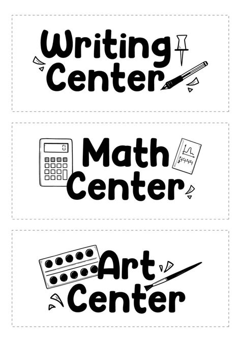 10 Best Printable Preschool Center Labels Pdf For Free At Printablee Classroom Center Signs