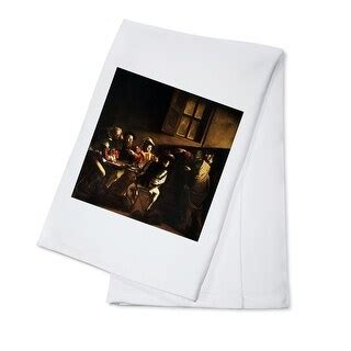 Calling Saint Matthew Caravaggio Masterpiece 100 Cotton Towel