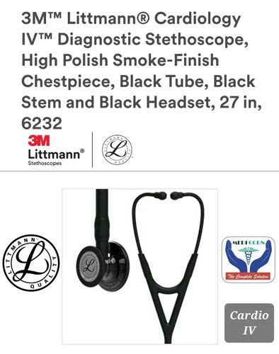 3m Littmann Cardiology Iv Diagnostic Stethoscope Smoke Finish