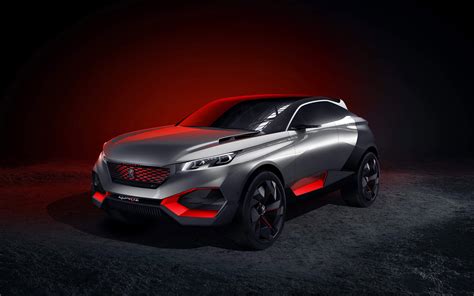 Silver Peugeot Suv Concept Hd Wallpaper Wallpaper Flare