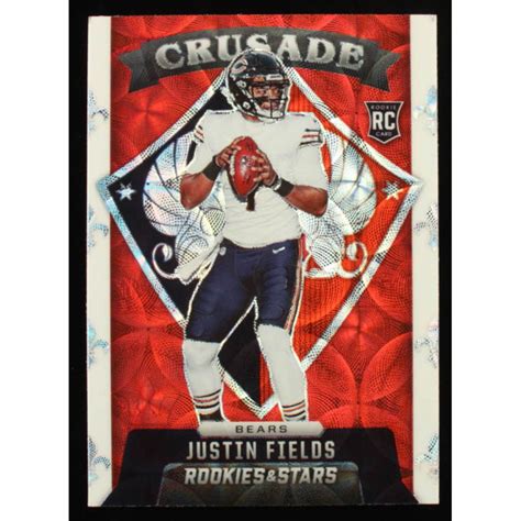 Justin Fields Rookies And Stars Crusade Red Scope Rc