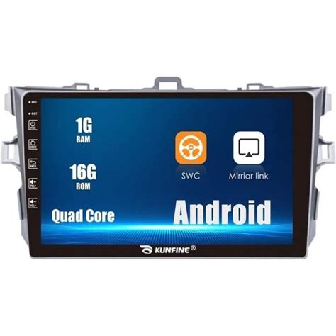 Android 10 Autoradio Voiture Navigation Stéréo Lecteur Multimédia Gps