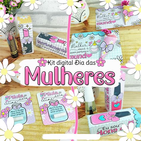 Kit Digital Dia Das Mulheres Arquivo Corte Silhouette Elo