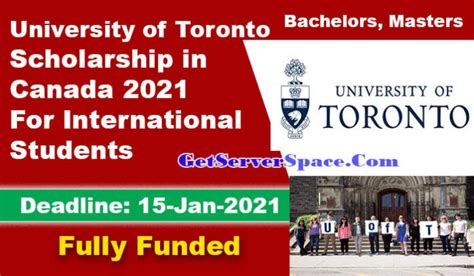 University of Toronto Scholarships in Canada 2021 For Foreigner's