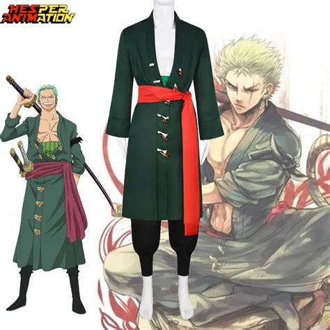 4pcset One Piece Cosplay Zoro Cosplay Costumes Anime Cosplay Men