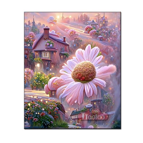 D Cartoon Fairy Tale World Diamond Painting Flower Cross Stitch Diy