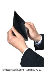 Businessman Showing His Empty Wallet Conceptual Stock Photo 1806577711