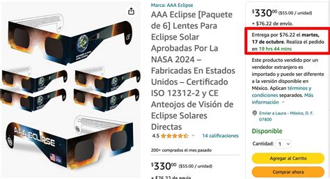 Lentes para el eclipse solar 2023 por qué no deberías comprarlos en