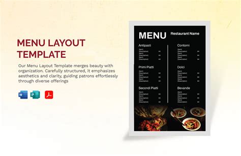 Menu Templates in Word - FREE Download | Template.net