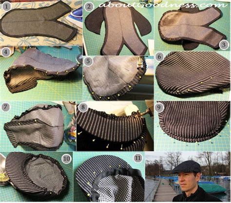 How To Make A Flat Cap Hat Patterns To Sew Sewing Hats Gatsby Hat