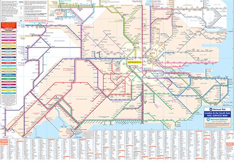 Rail Map For South East England