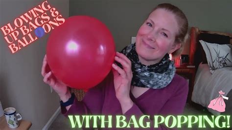 🎈 Blowing Up Bags And Balloons 🎈 Popping Plastic Bags Tapping