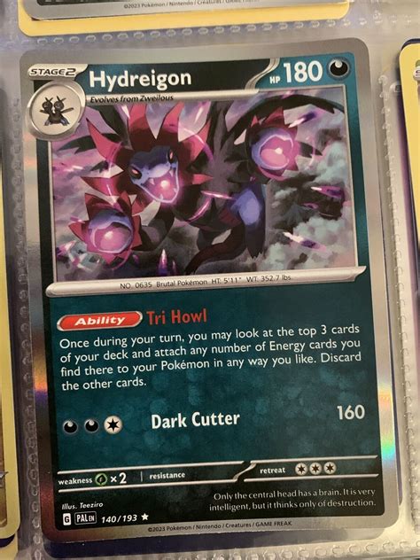 Pokémon TCG Hydreigon Scarlet Violet Paldea Evolved 140 193 Holo