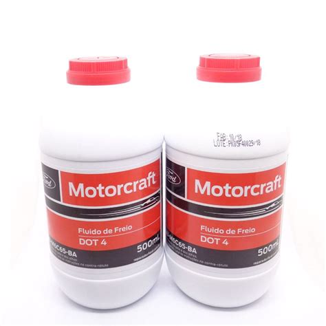 Kit 2 frascos de fluido de freio DOT4 Motorcraft - 500 ml cada | Submarino
