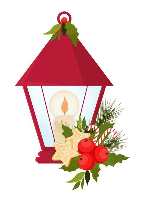 Christmas lantern. Candle. Christmas decor. 29177838 Vector Art at Vecteezy