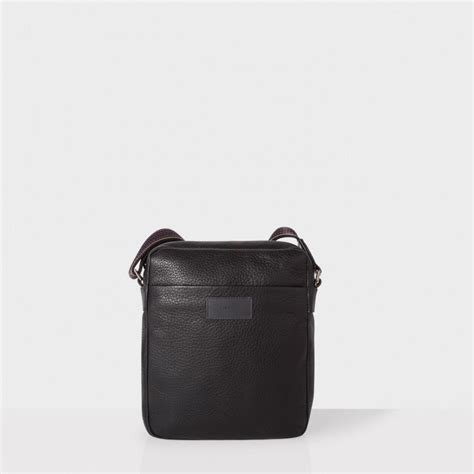 Lyst Paul Smith Men S Black Leather City Webbing Small Cross Body