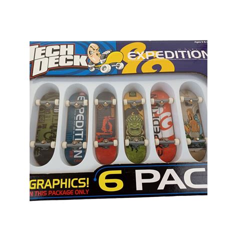 2001 Nib New Tech Deck Exped 6 Pack Fingerboard Skateboards Etsy