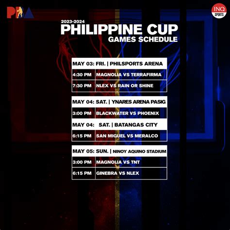 Pba Philippine Cup 2024 Schedule Clare Felisha